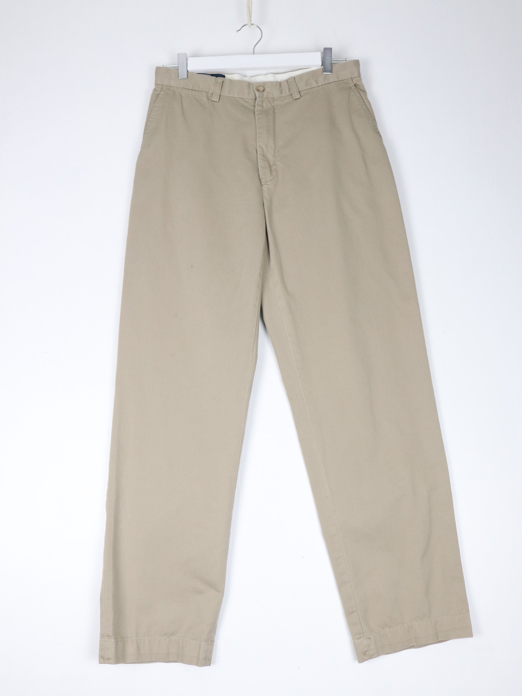 Vintage Lauren Ralph Lauren Khaki Tan Suede Leather Pants 8 10 Polo -   New Zealand