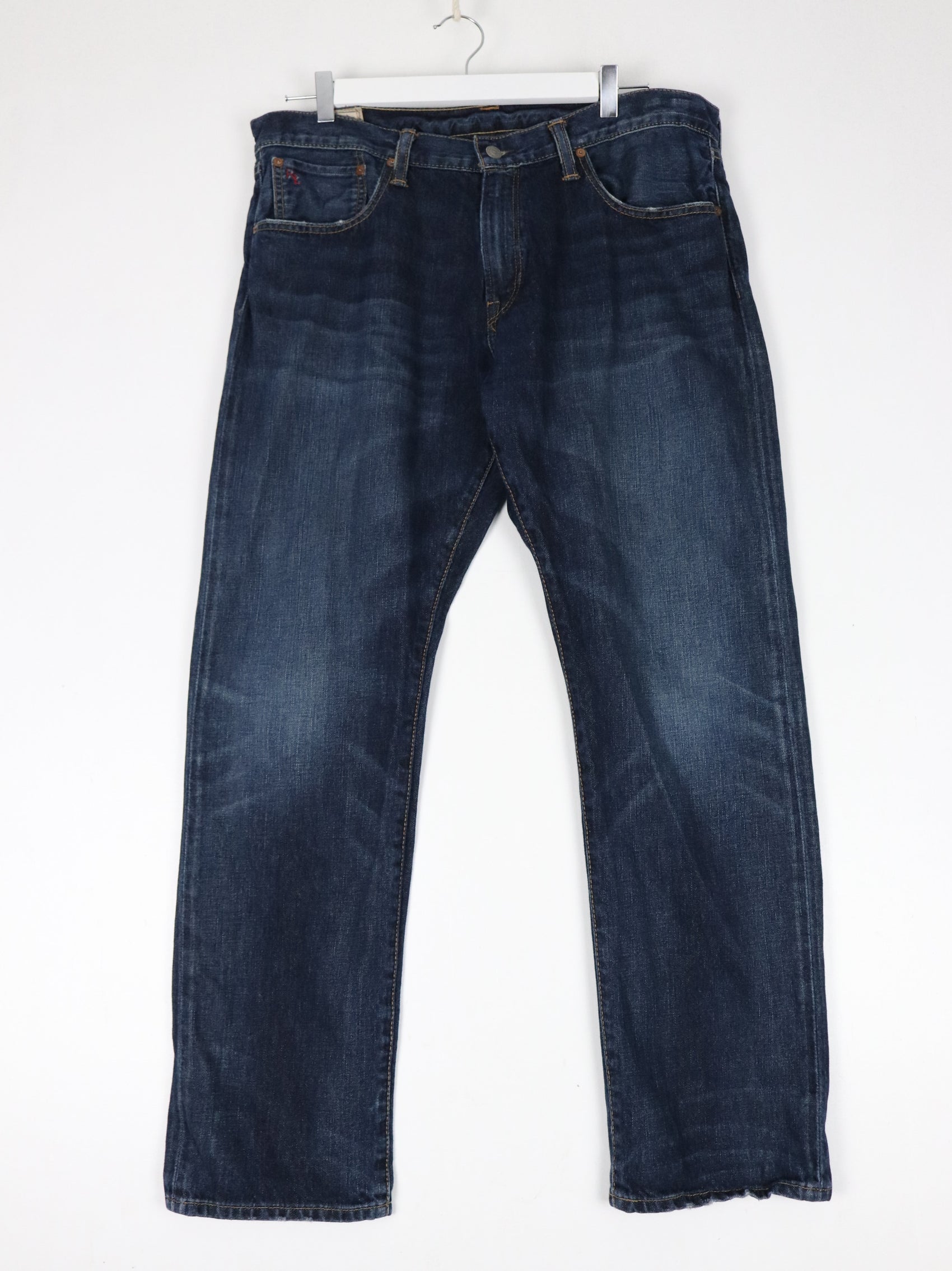 Polo Ralph Lauren Pants Mens 35 x 30 Blue Denim Jeans