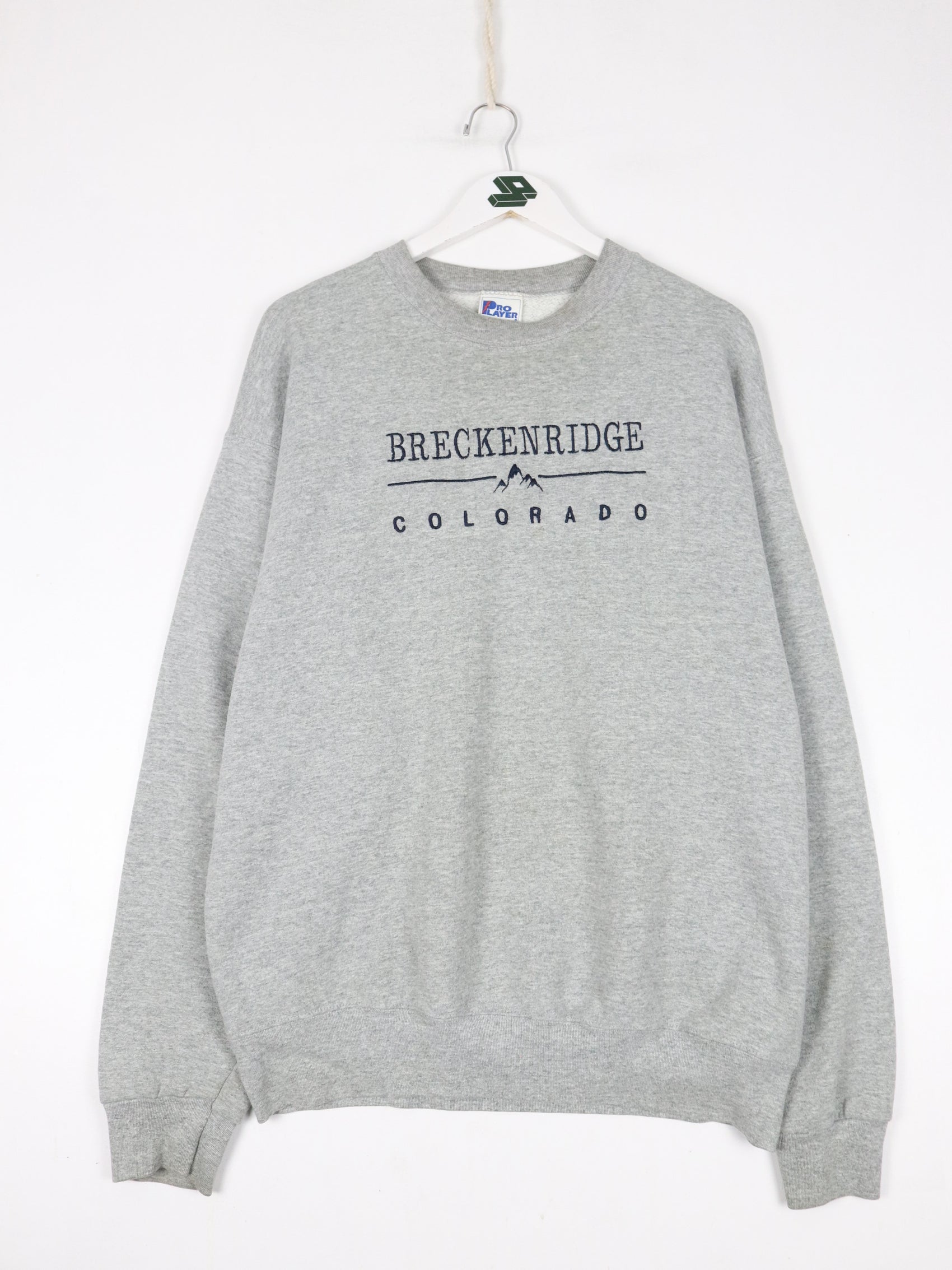 Vintage Breckenridge Sweatshirt Mens XL Grey Sweater