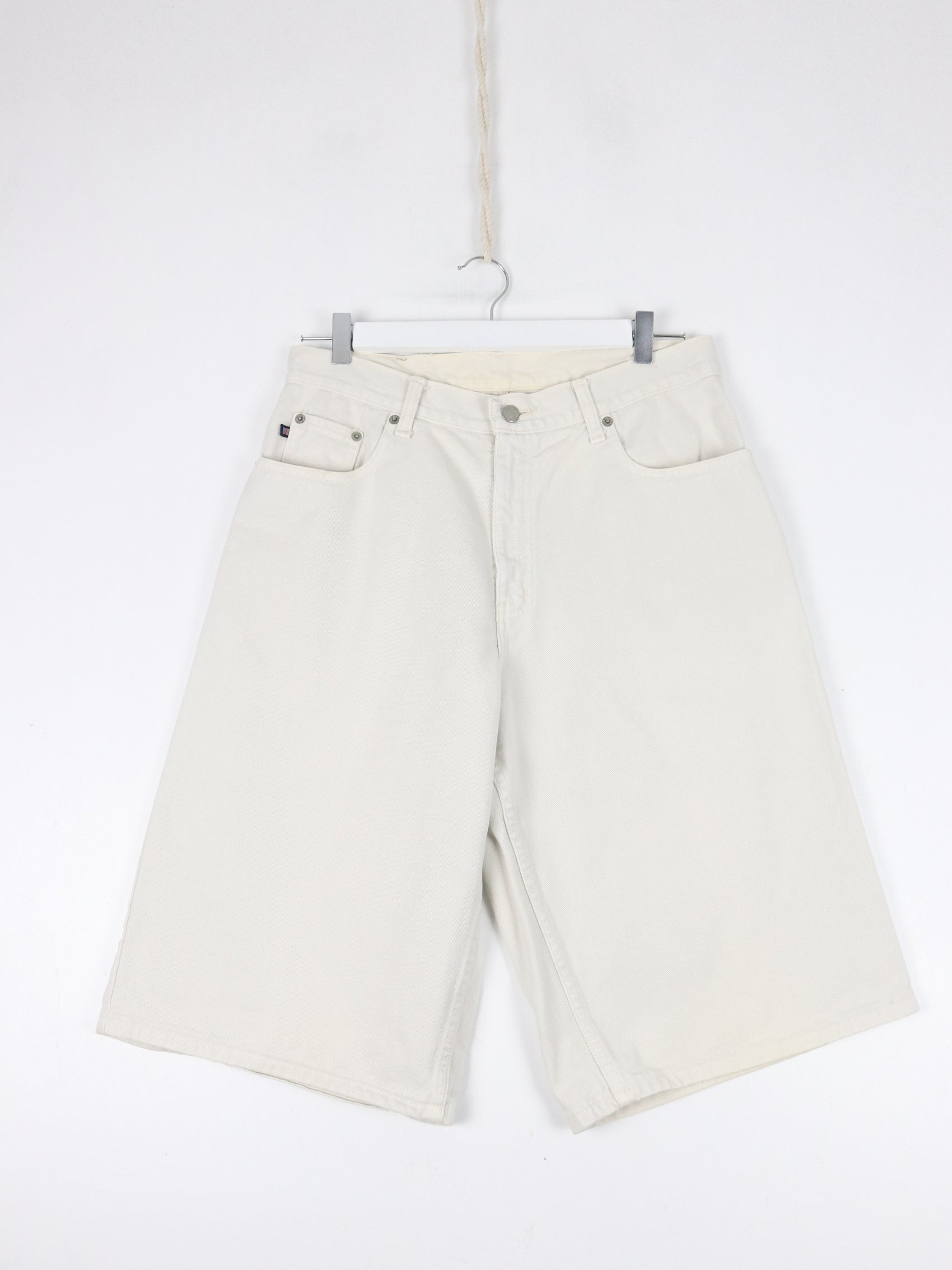 Vintage Polo Jeans Co Ralph Lauren Shorts Mens 31 Beige Denim