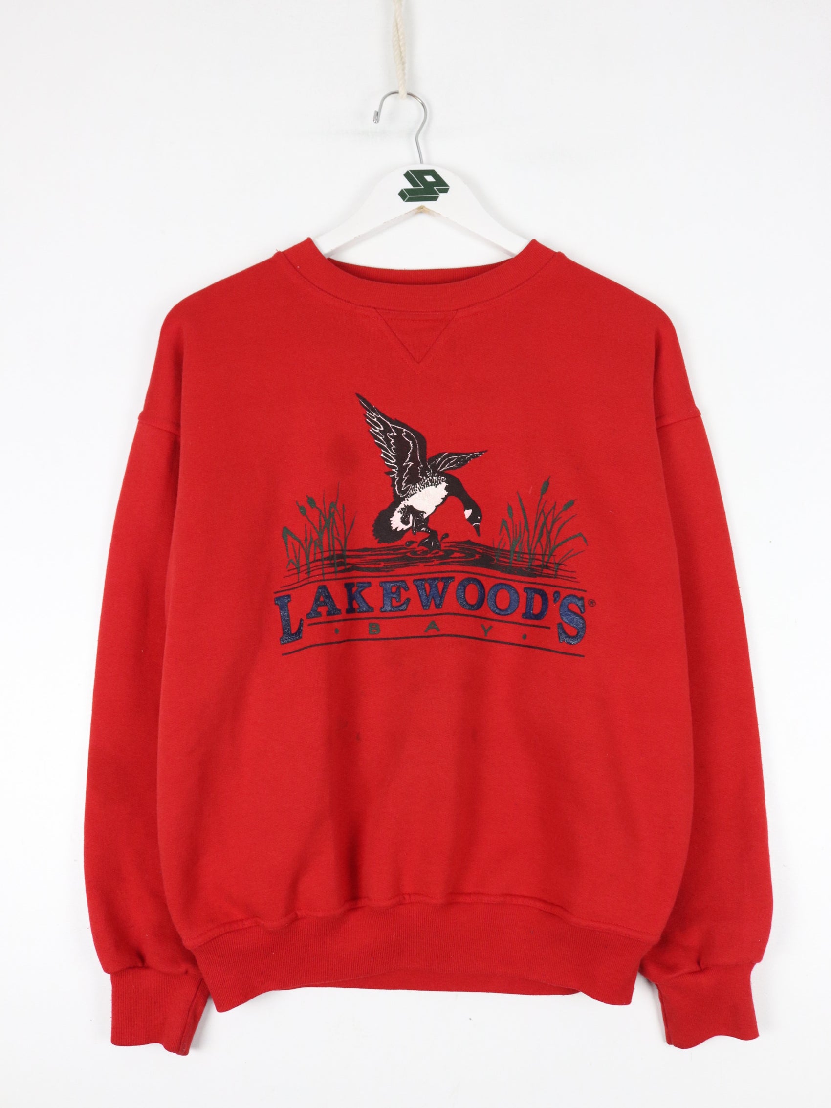 Vintage Lakewood's Bay Sweatshirt Mens Small Red 90s
