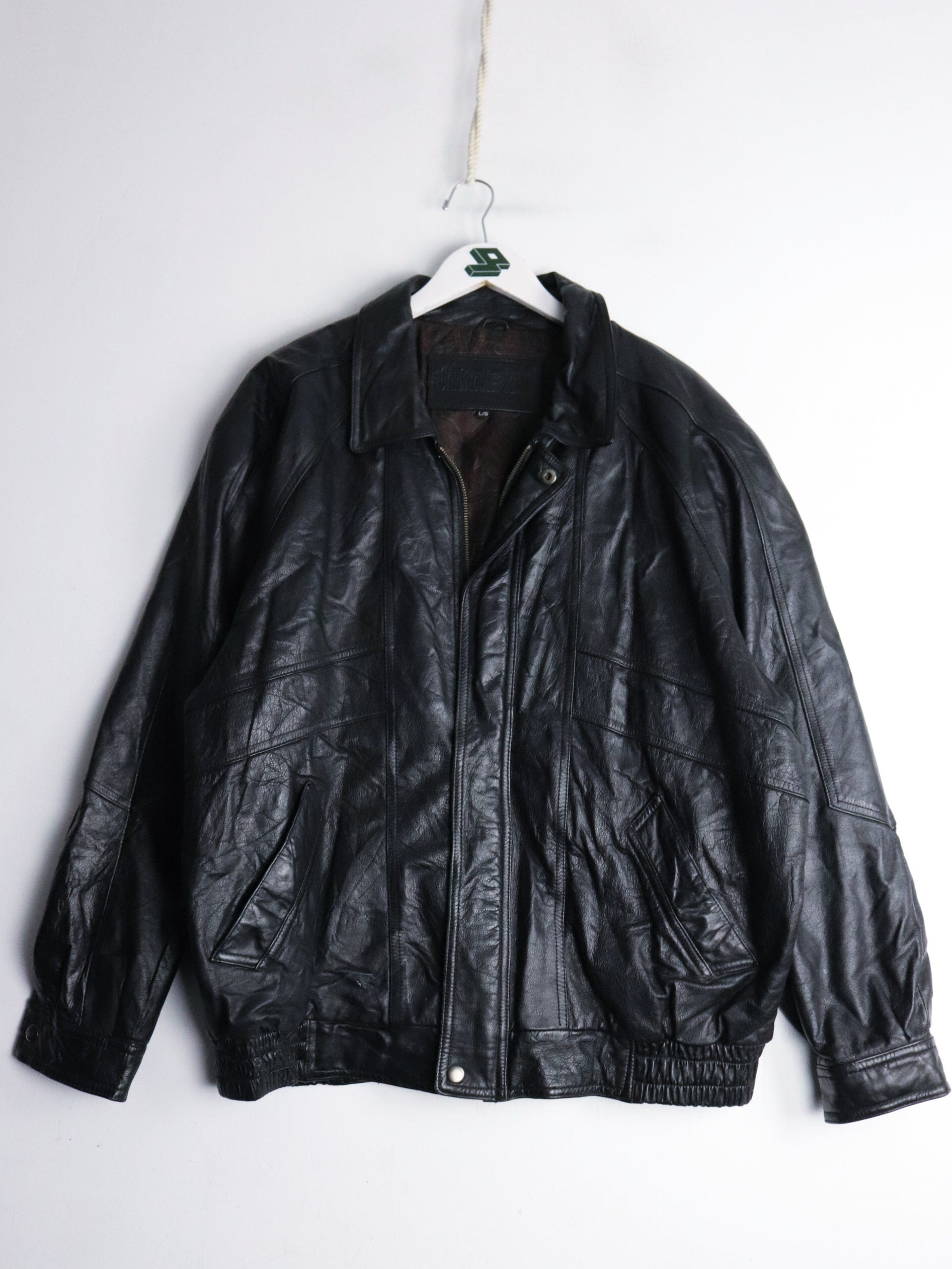 Christopher Rand Jacket Mens Large Black Leather – Proper Vintage