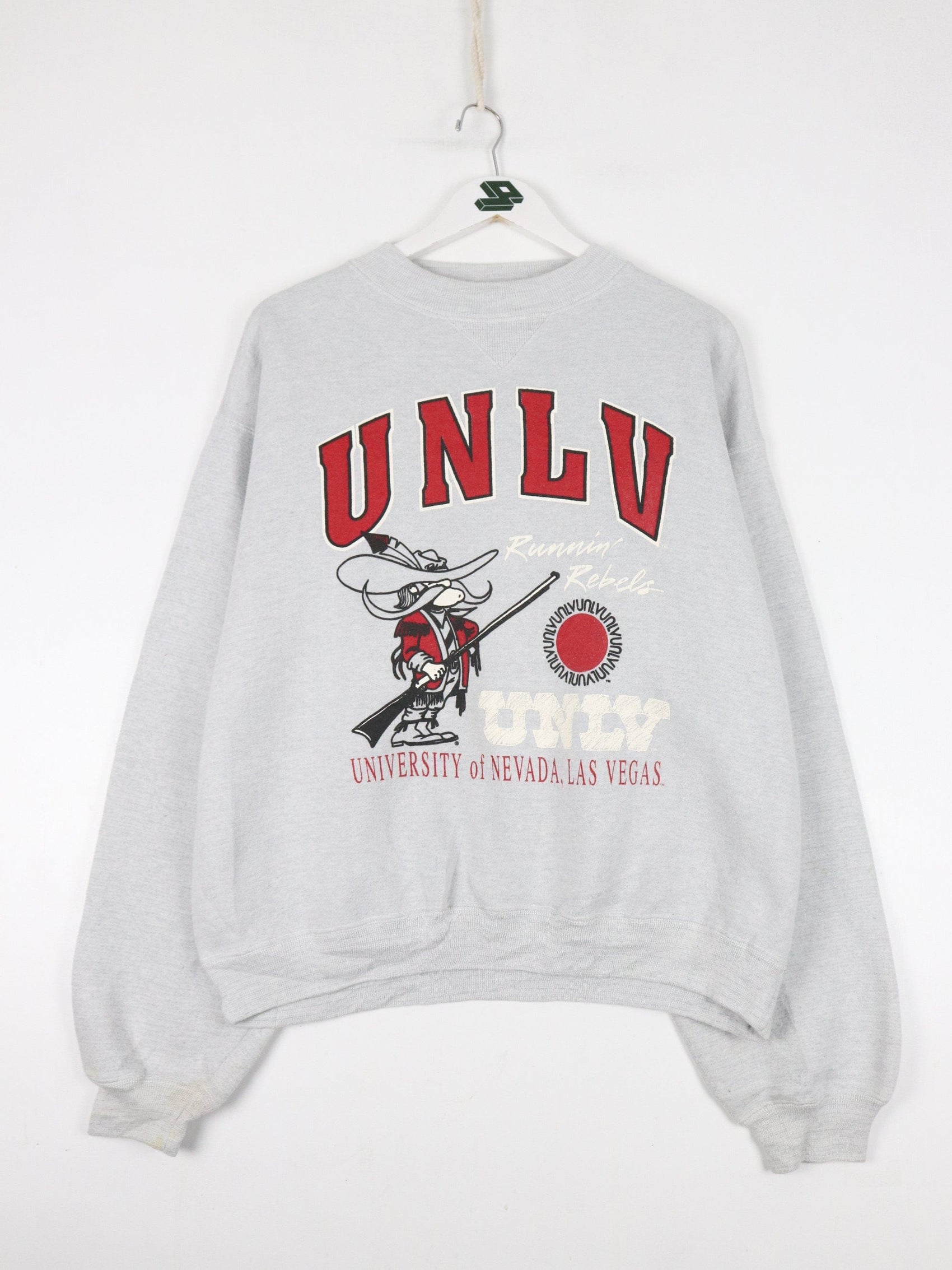 Collegiate Sweatshirts & Hoodies Vintage UNLV Sweatshirt Mens XL Grey College