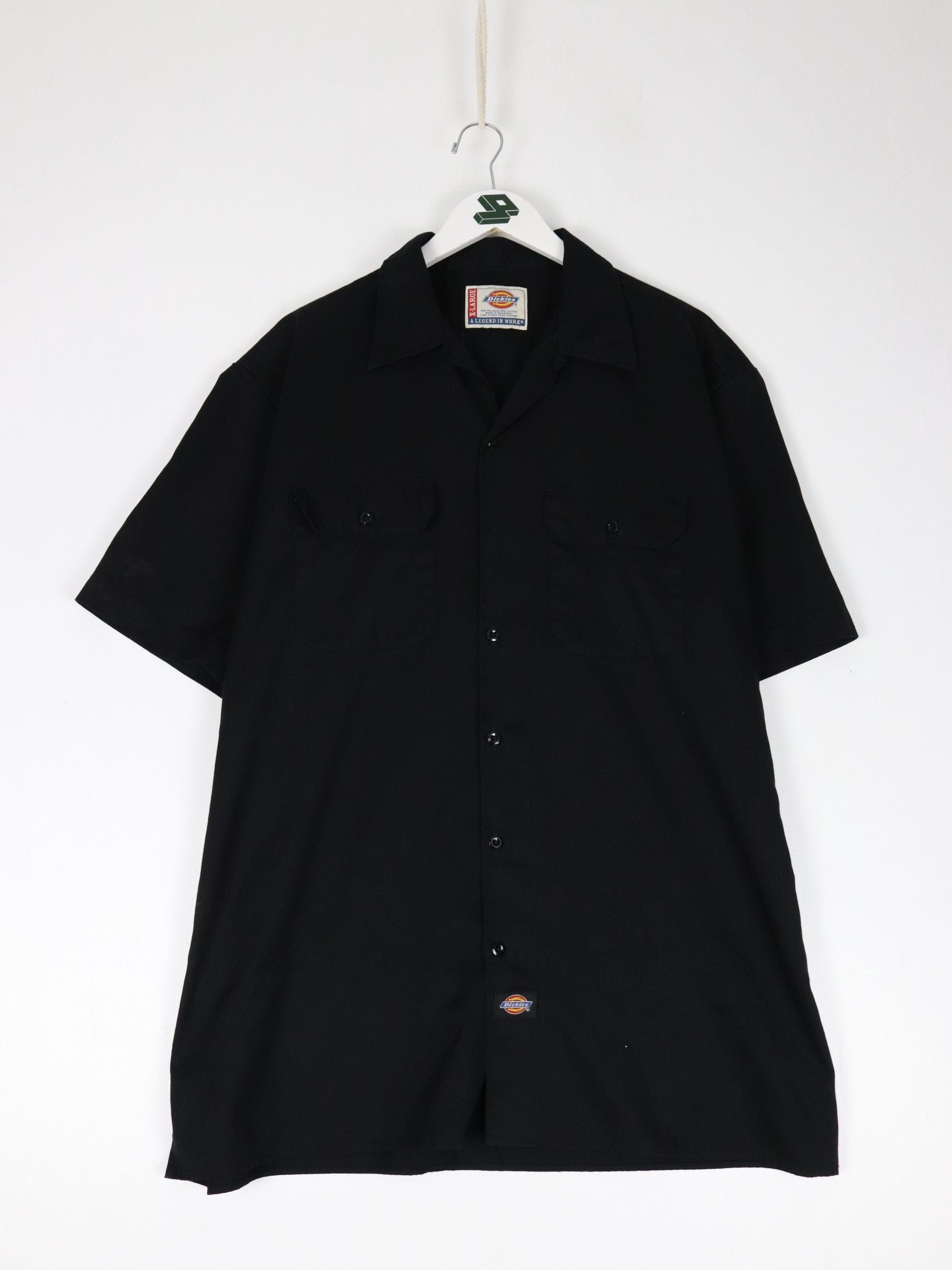 Dickies Shirt Mens XL Black Button Up Work Wear – Proper Vintage