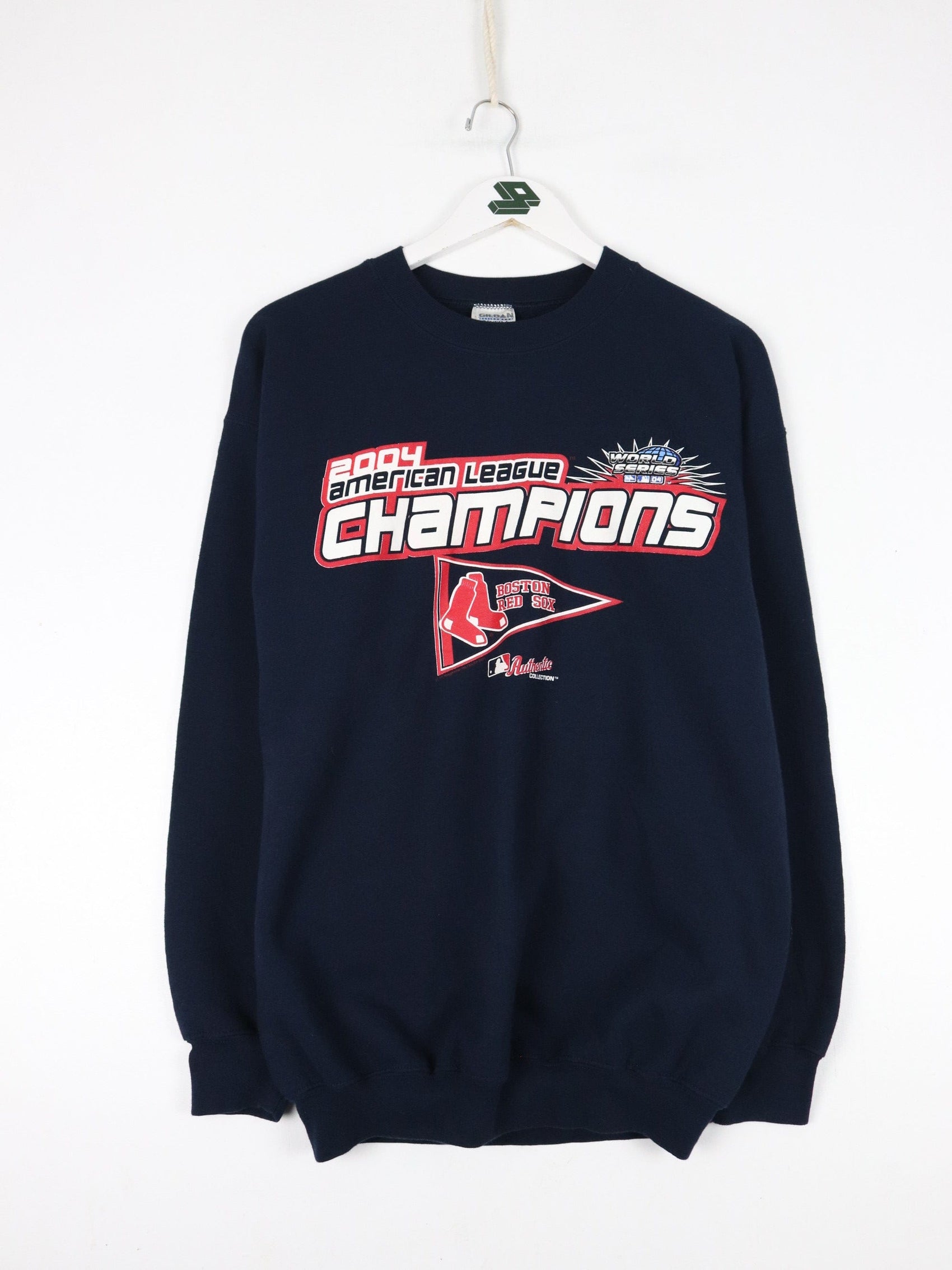 MLB Sweatshirts & Hoodies Vintage Boston Red Sox Sweatshirt Mens Medium Blue MLB