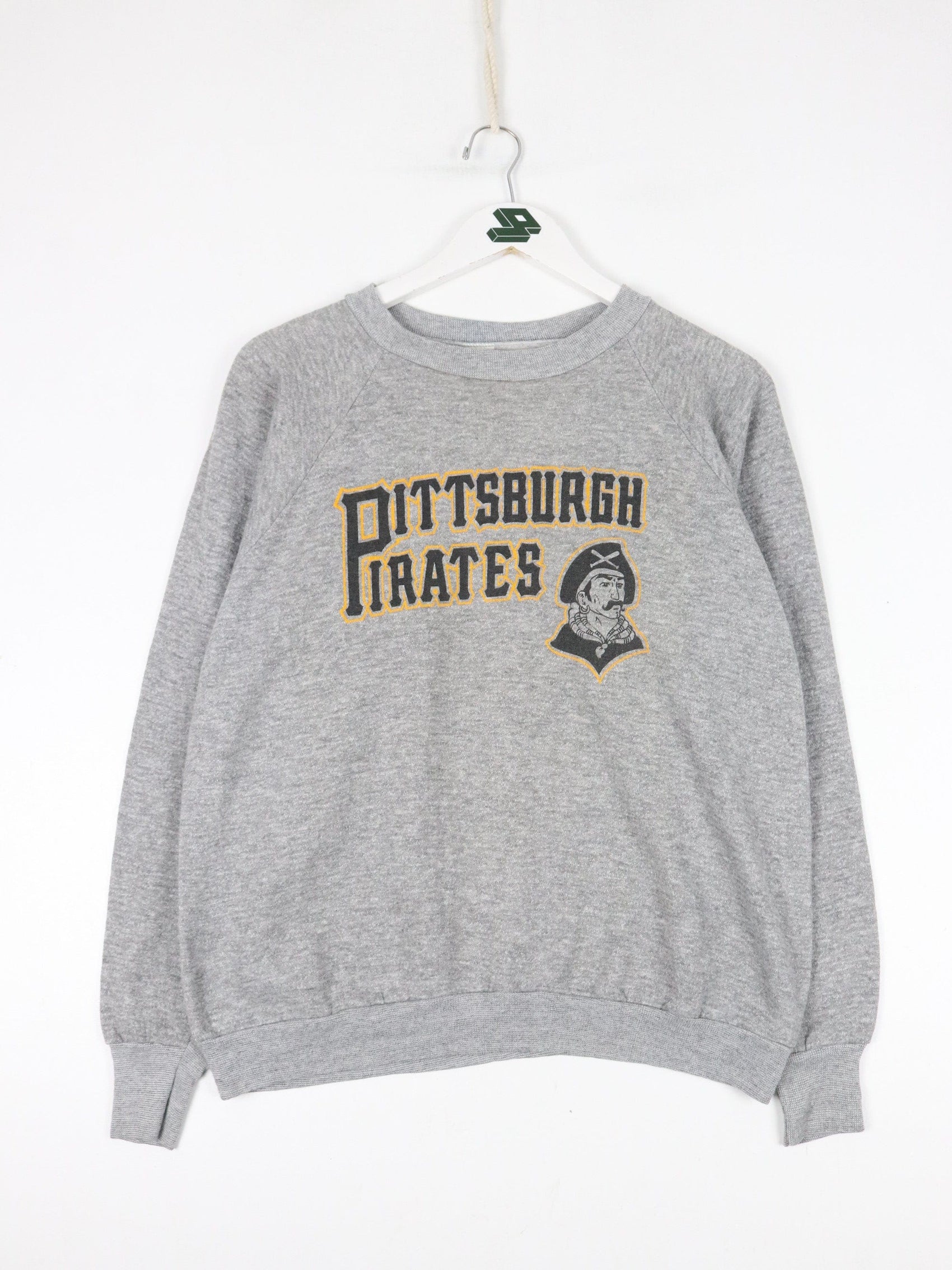 MLB Sweatshirts & Hoodies Vintage Pittsburgh Pirates Sweatshirt Fits Mens Small 80s Health Knit MLB