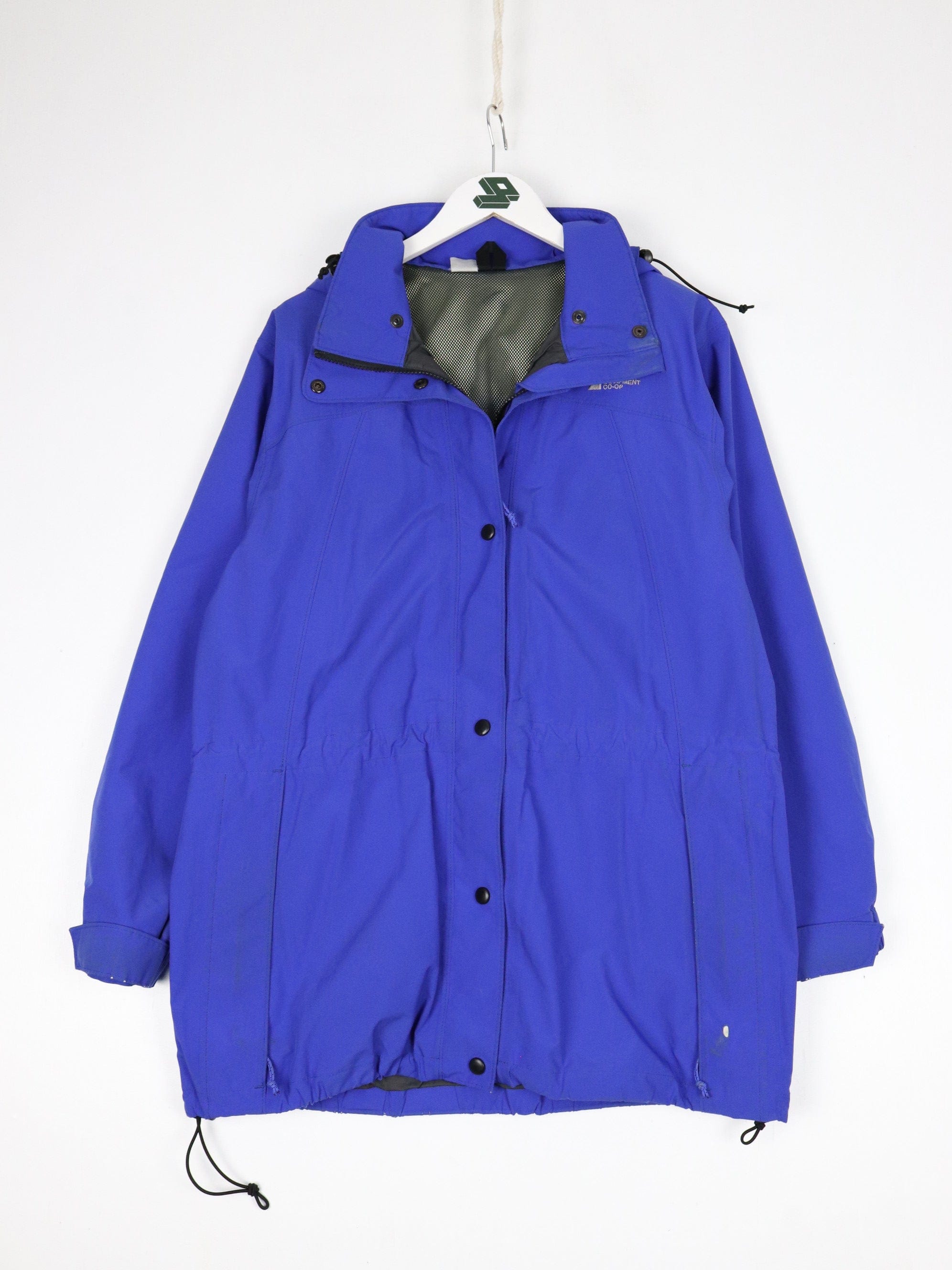 Vintage Mountain Equipment Co-op Jacket Womens Large Blue Gore Tex Coat