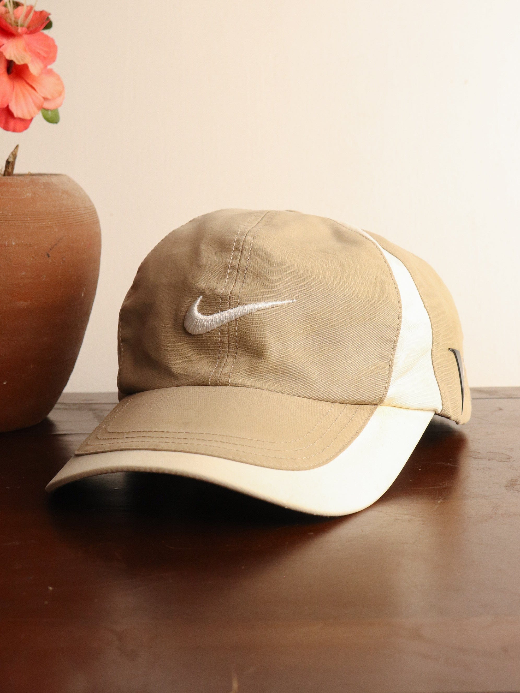 Beige 90s Nike Cap Nike Hat Adult Beige Golf Strap Back – Proper