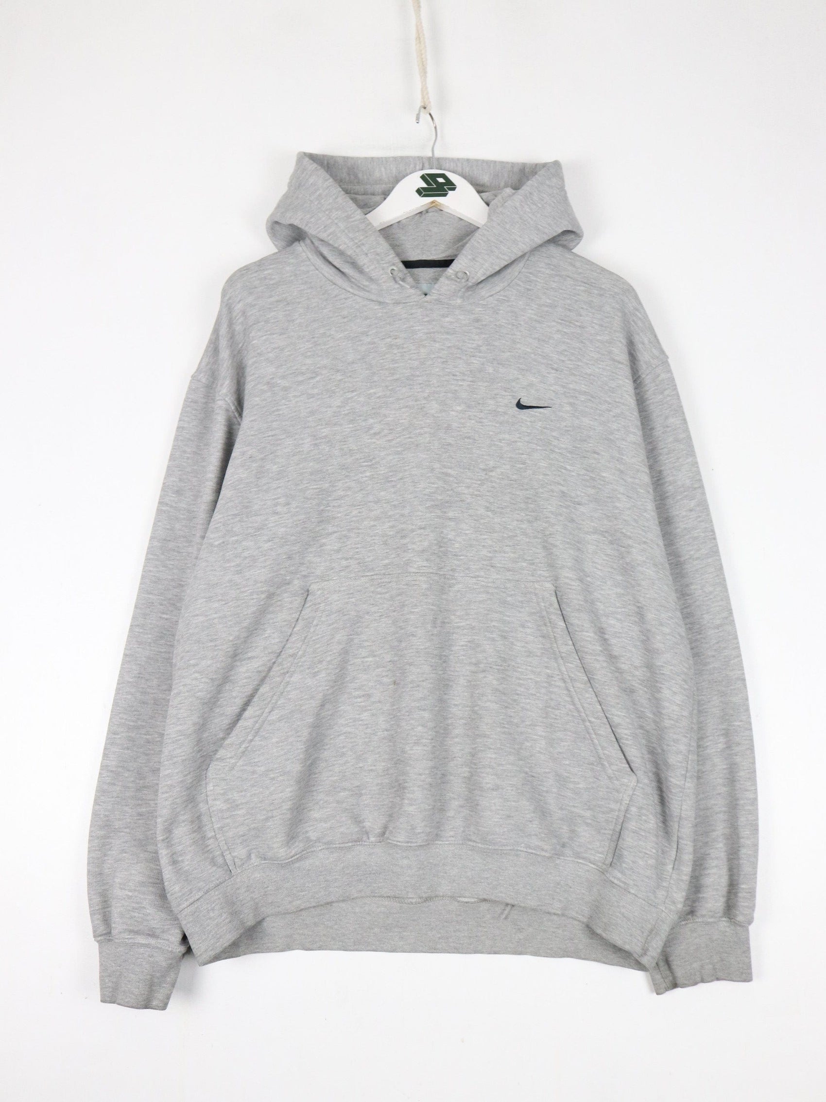 Nike Sweatshirts & Hoodies Vintage Nike Sweatshirt Fits Mens XL Grey Swoosh Hoodie