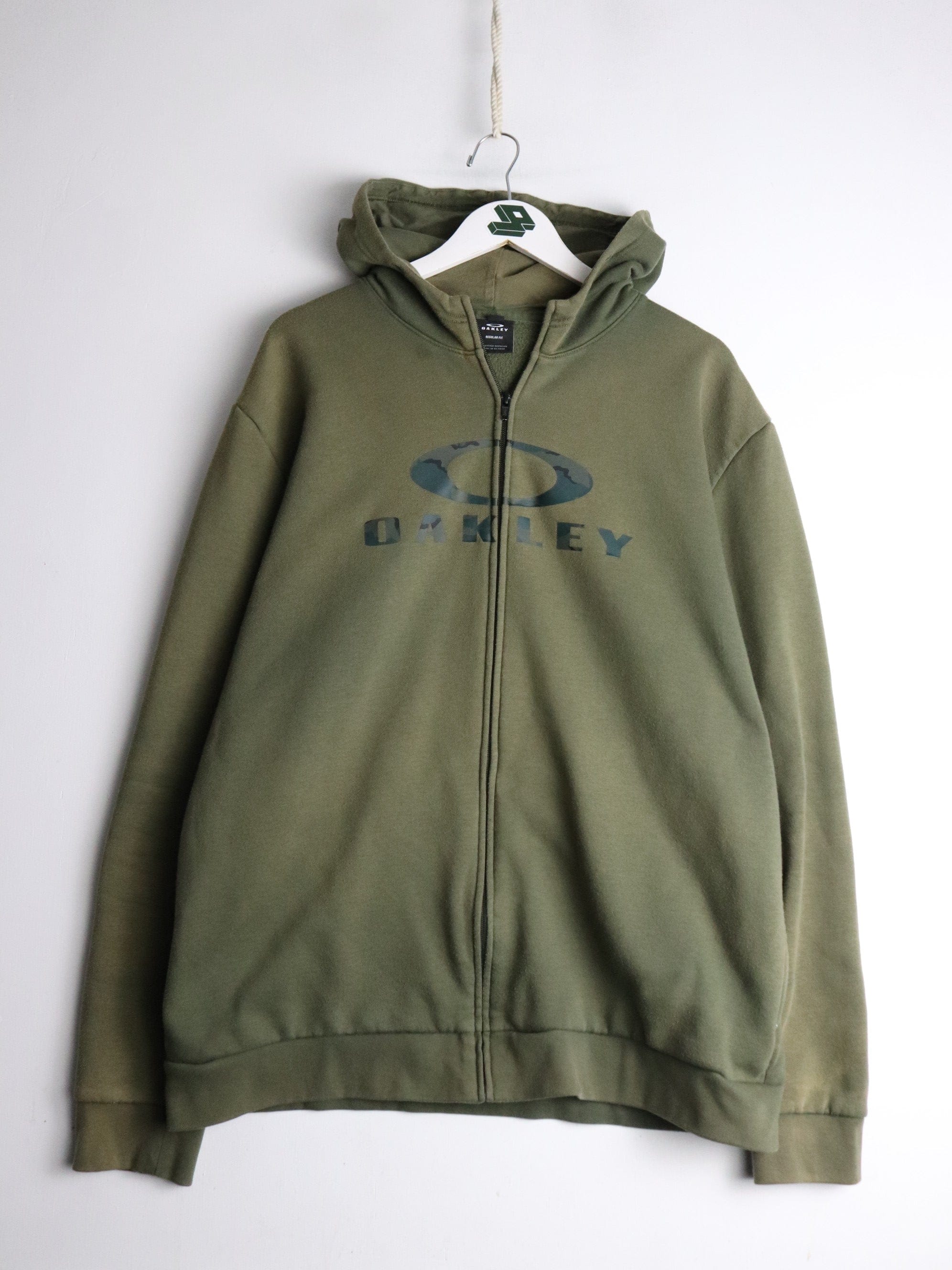 Oakley Sweatshirt Mens 2XL Green Full Zip Hoodie – Proper Vintage