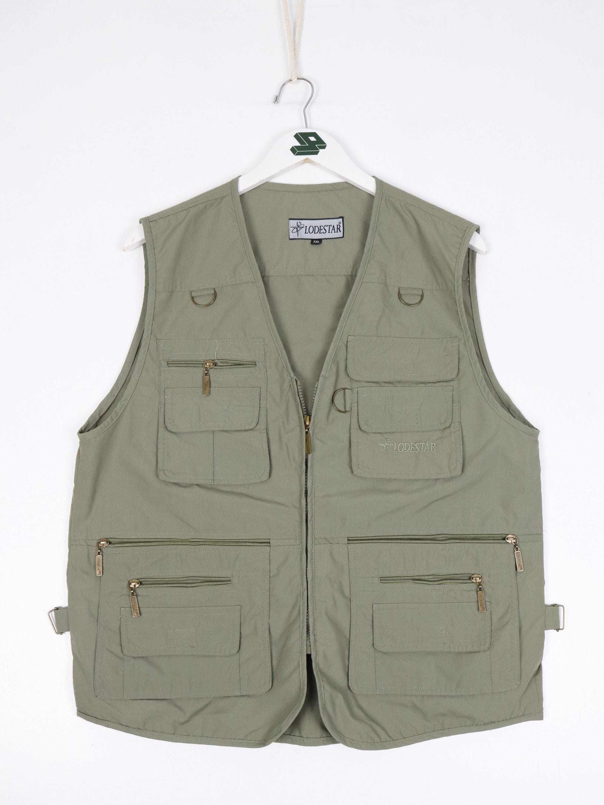 Lodestar Vest Fits Mens L Green Fishing Jacket Outdoors
