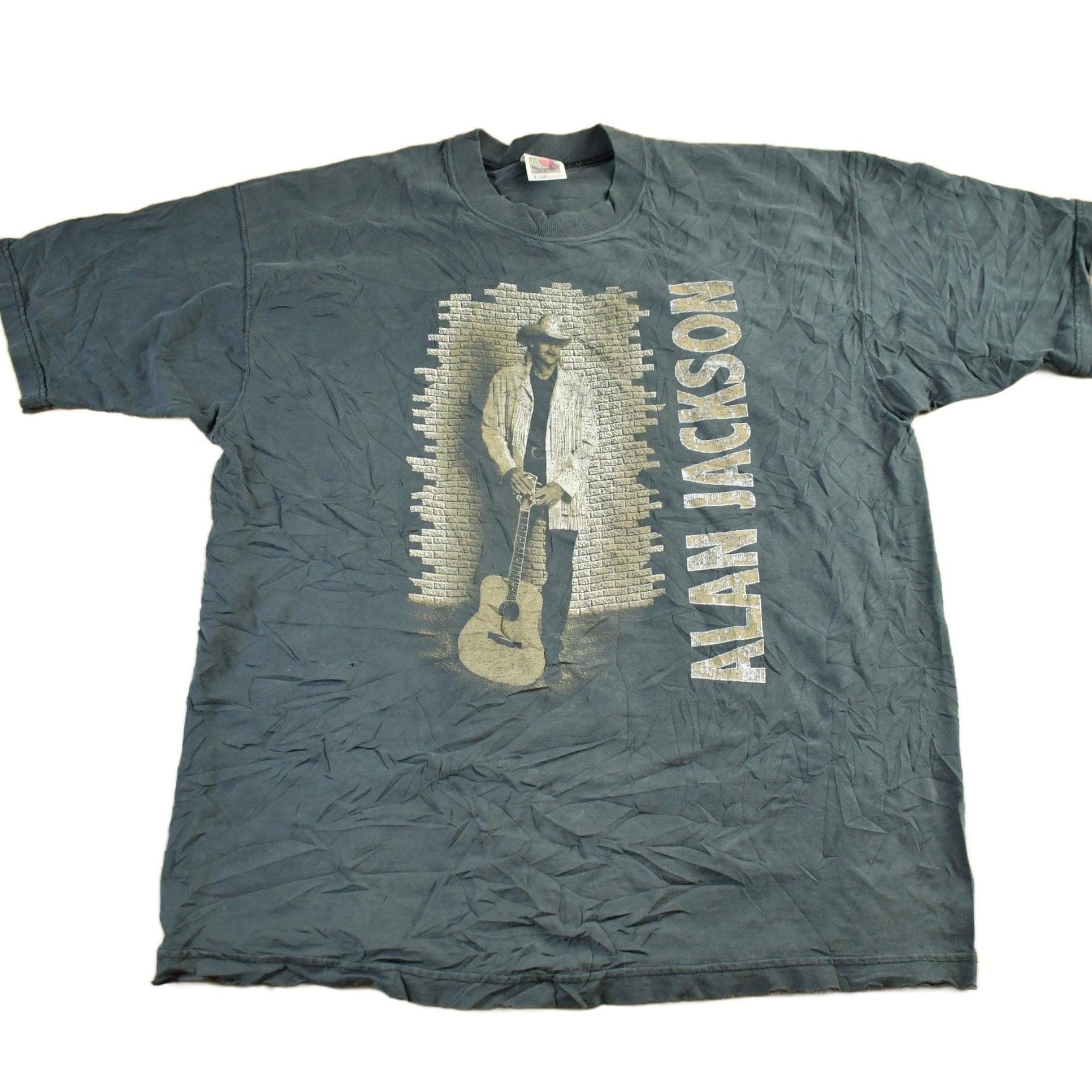 Vintage 1996 Alan Jackson Country Music Tour Graphic Band T-Shirt