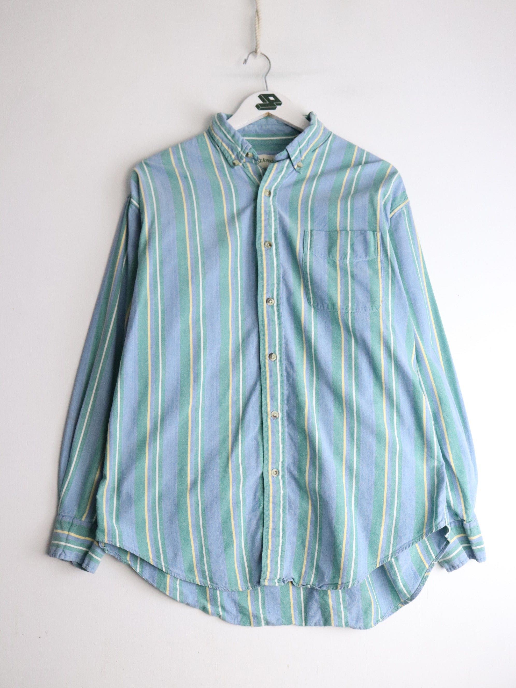 Vintage St. John's Bay Shirt Mens Large Tall Blue – Proper Vintage