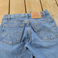 Vintage 1990s Levi's 505 Regular Straight Fit Denim Blue Jeans Men's 29 x 27.5