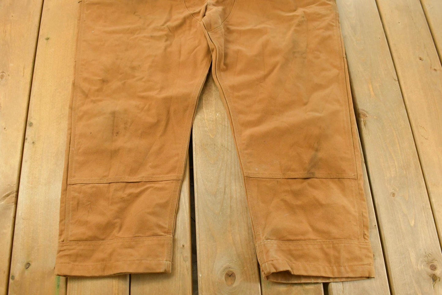 Vintage 2000s Carhartt Double Knee Canvas Bib Overalls Men's 50 x 29