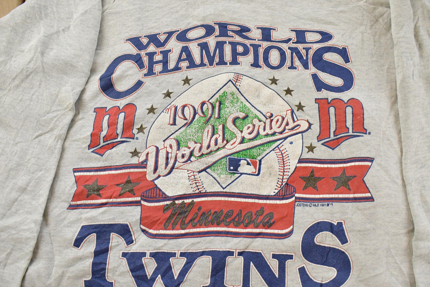 Vintage 1991 Minnesota Twins MLB World Champions Crewneck Sweatshirt Men's Large