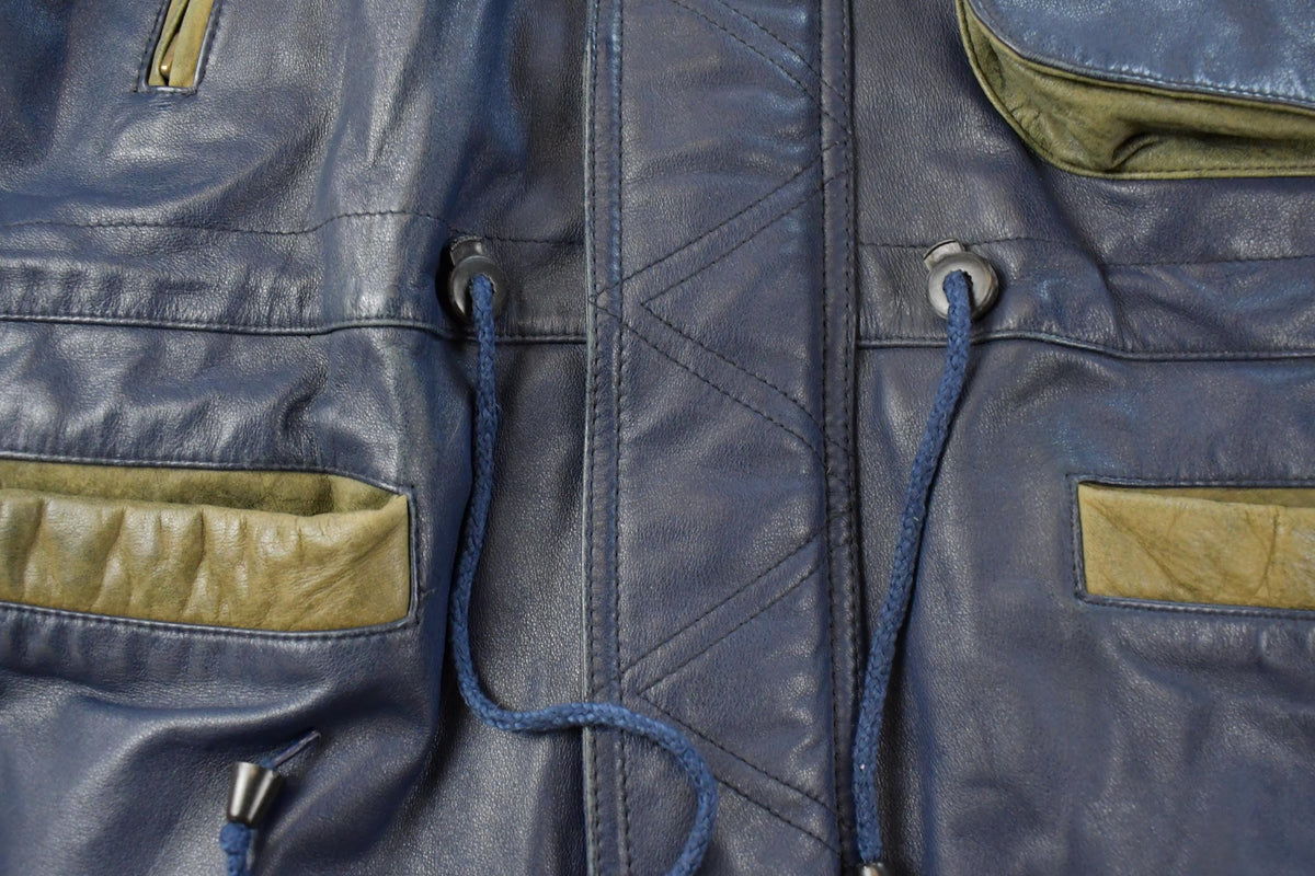Vintage 1990s Phase 3 Leather Field Jacket Men's Medium