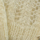 Vintage 1980s Crochet Knit Button Up Cardigan Sweater Women's M