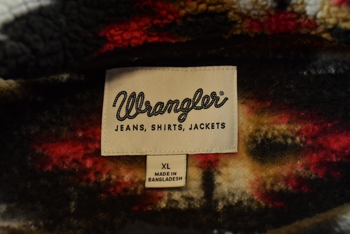 Vintage 2000s Wrangler Aztec Southwest Quarter Snap Fleece Sweater Men's L