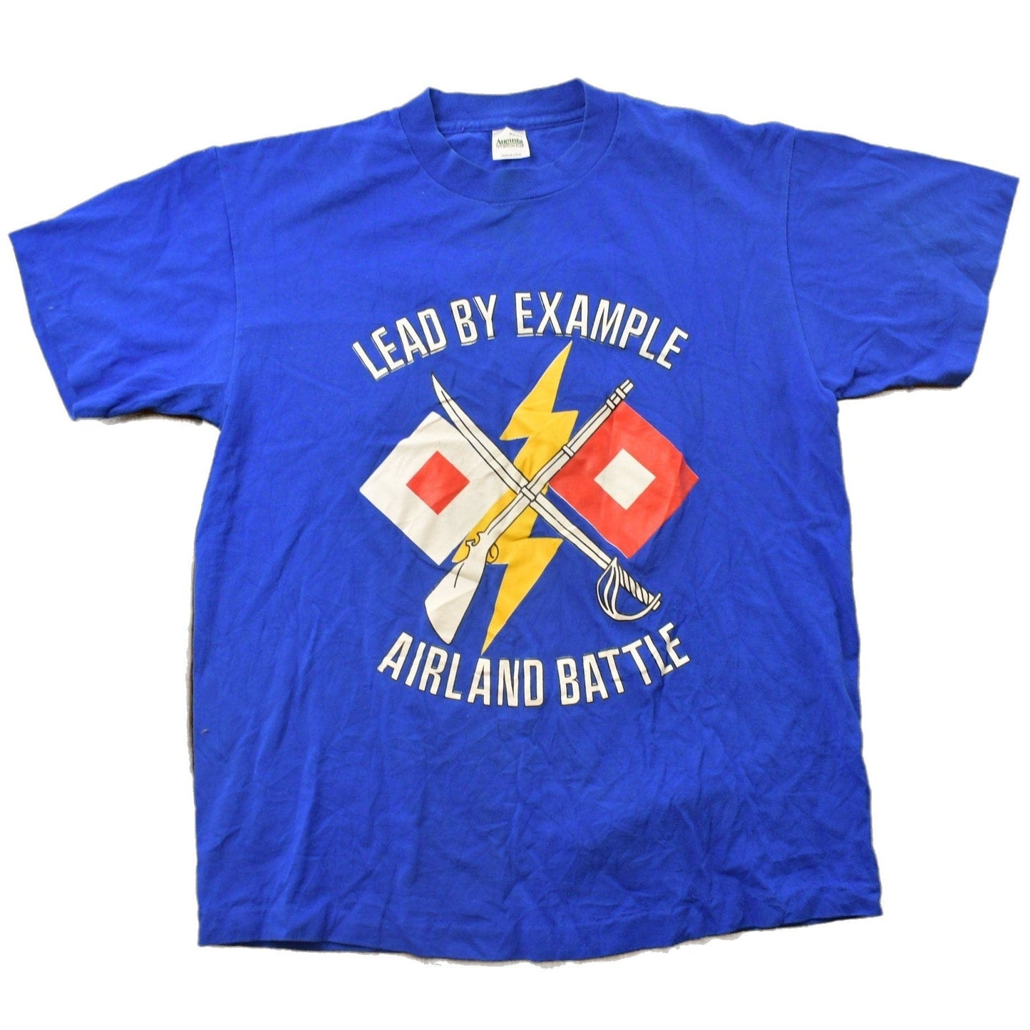 Vintage 1990s Lead By Example Graphic T Shirt Men's Large