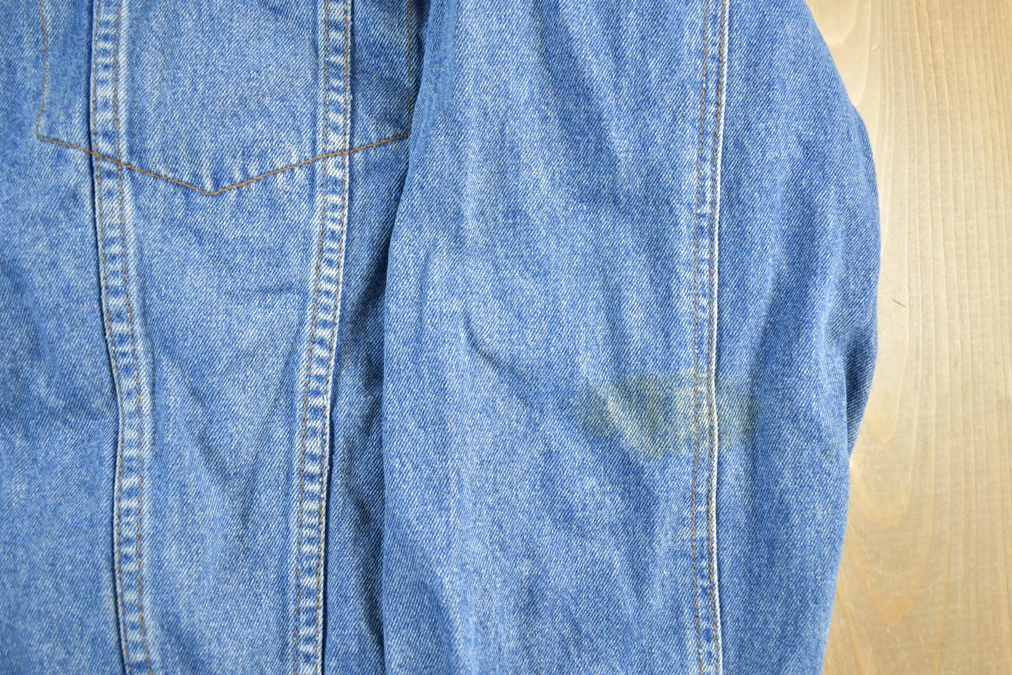 Vintage 1990s Riviera Casino Denim Jean Trucker Jacket Men's Small