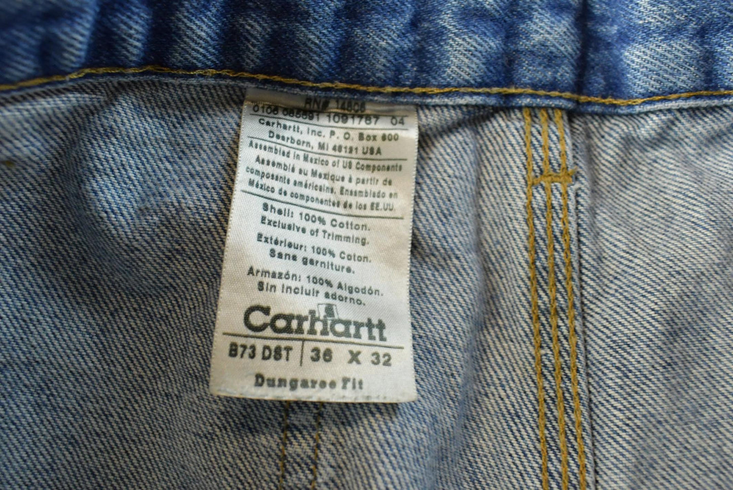Vintage 2000s Carhartt Double Knee Denim Blue Jeans Men's 32 x 30