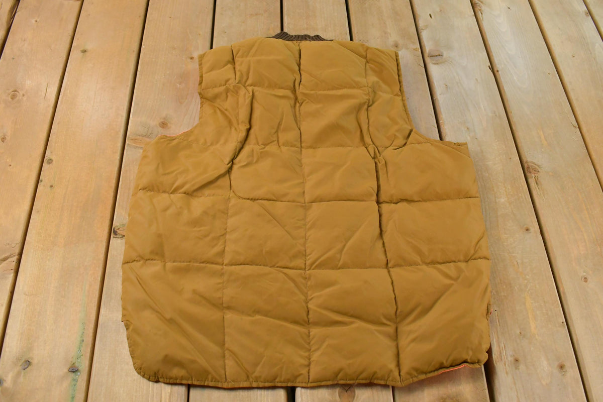 Vintage 1980s Redhead Goose Down Ski Puffer Vest Jacket Men's Large