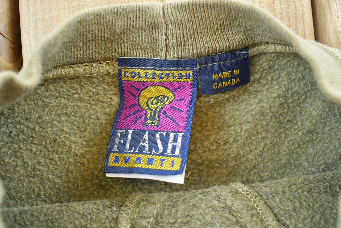 Vintage 1990s Flash Collection Avanti Blank Green Crewneck Sweatshirt Men's M