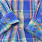 Vintage 1990s Mighty-Mac Plaid Flannel Button Up Shirt Men's XL