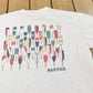 Vintage 1990s Nautica Rowing Oars Graphic T Shirt Men's L