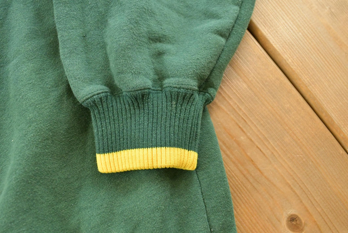 Vintage 1990s Logo Athletic Green Bay Packers Embroidered Sweatshirt Men's L