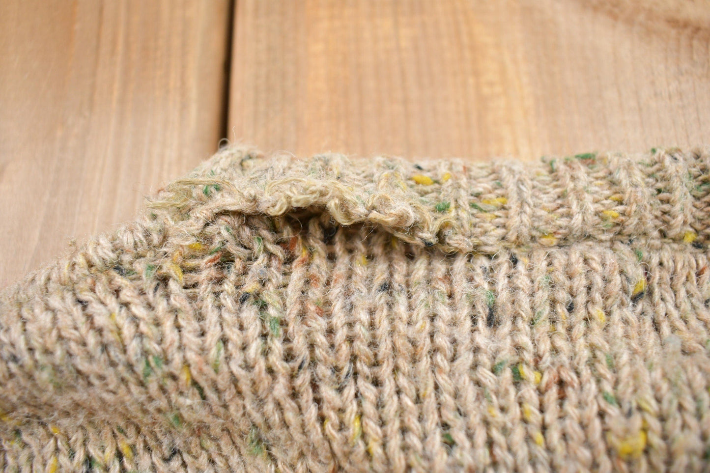 Vintage 1990s Striped Knitted Crewneck Sweater Men's M