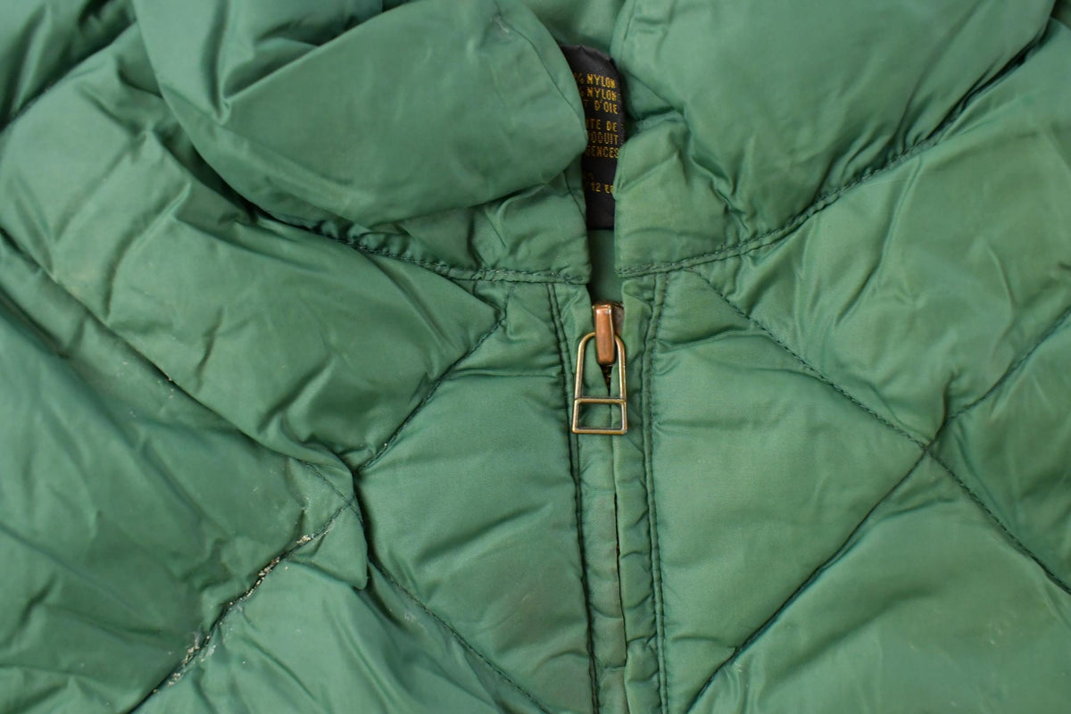 Vintage 1980s Eddie Bauer Goose Down Reversible Puffer Vest Jacket Women's L