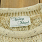 Vintage 1980s Western Island Wool 3D Cable Knit Sweater Men's XL