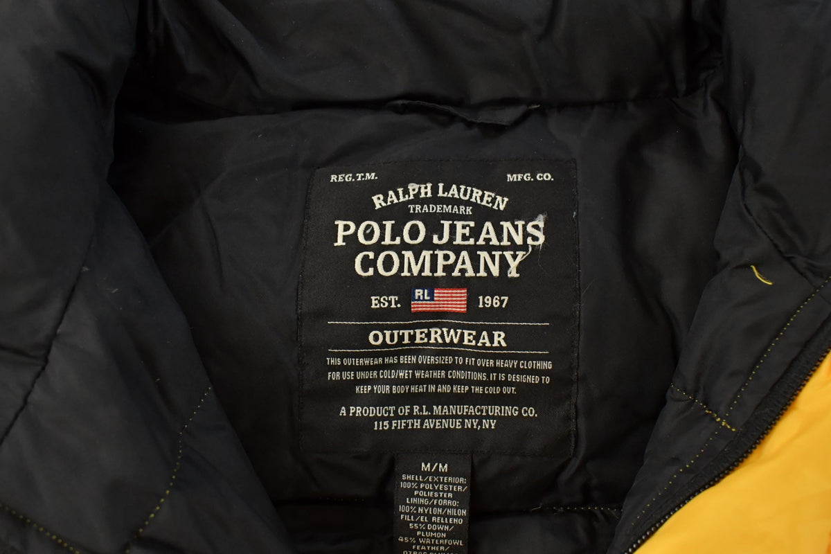 Vintage 1990s Ralph Lauren Polo Sport Down Puffer Jacket Men's Large Men's Medium