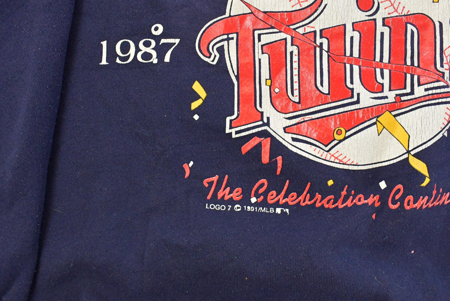 Vintage 1991 Minnesota Twins MLB World Series Champions Crewneck Sweatshirt Men's Medium