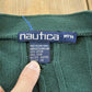 Vintage 1990s Nautica Cable Knit Cotton Cardigan Sweater Men's L