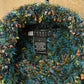 Vintage 2000s Carole Little Shaggy Knit Cardigan Sweater Women's Large