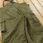 Vintage 1990s Military Olive Green Insulated Bib Cargo Overalls Men's 40 x 28.5