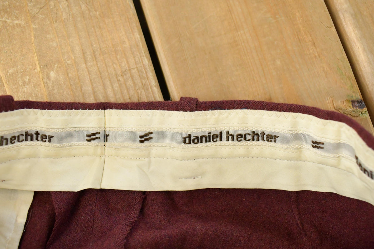 Vintage 1980s Daniel Hechter Wool Pants Men's 31 x 30