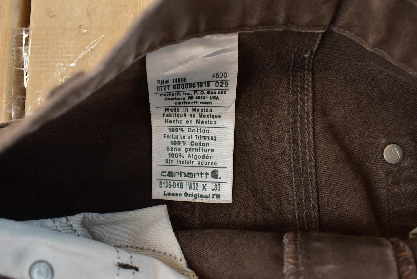 Vintage 2000s Carhartt Double Knee Canvas Pants Men's 32 x 29