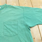 Vintage 1990s Fruit of the Loom Blank Green Pocket T-Shirt Men's L
