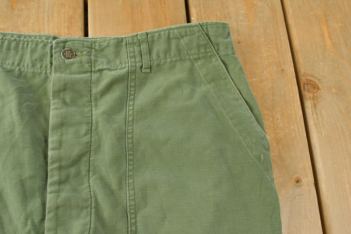 Vintage 1940s Military OG-107 Sateen Pants Men's 36 x 30