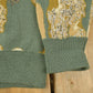 Vintage 1990s Far Horizons Wool Knit Abstract Pattern V Neck Sweater Men's Large