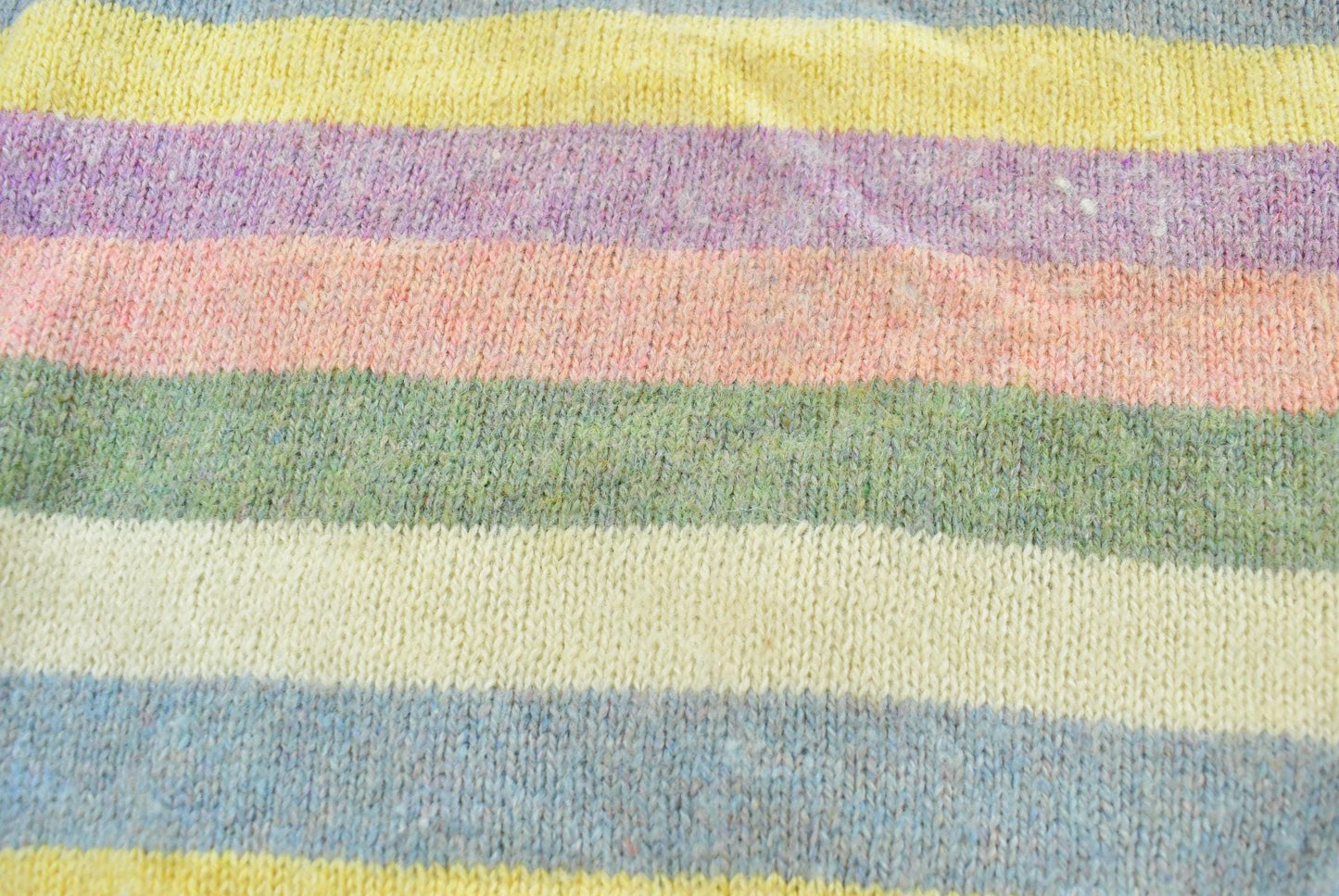True Vintage 1970s Sweaterville Striped Wool Blend Knit Sweater Vest Women's M