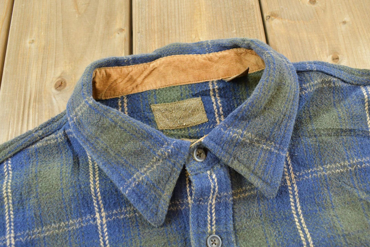 Vintage 2000s St. John's Bay Flannel Plaid Button Up Shirt Men's XL