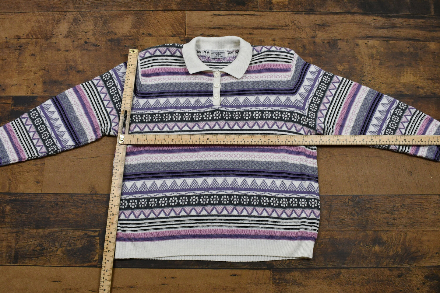 Vintage 1990s Alfred Dunner Womans Collared Knit Sweater Women's 2XL