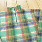 Vintage 1990s Cherrys Plaid Quarter Zip Fleece Sweater Men's S