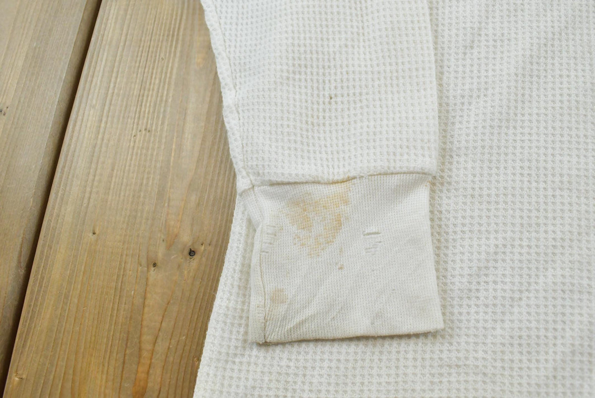 Vintage Y2K Hanes Thermal Long Sleeve Undershirt Men's L