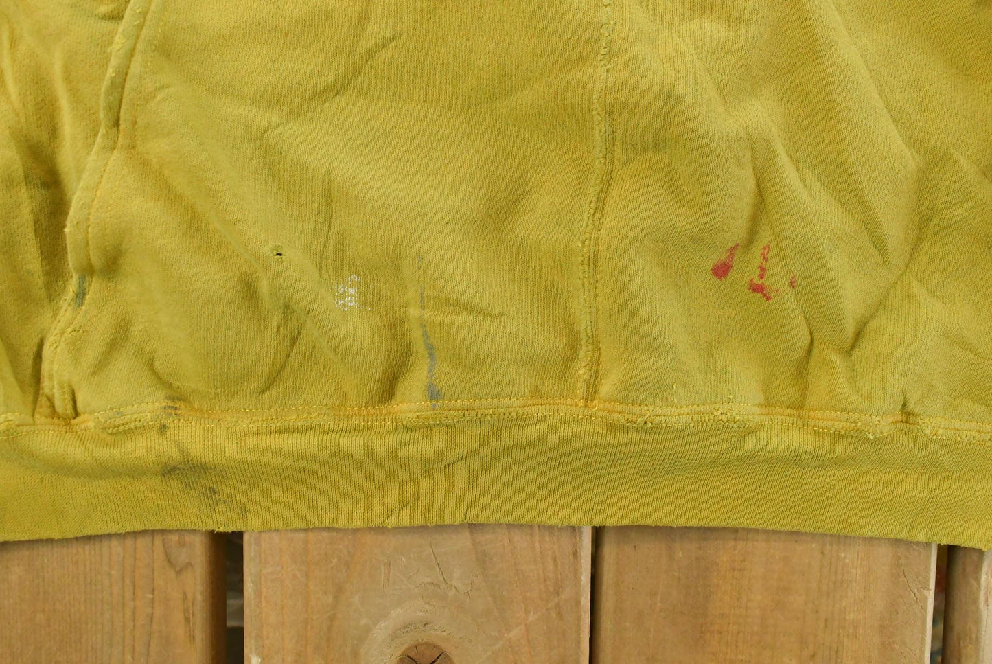 Vintage 1980's Thrashed Blank Hoodie Sweatshirt Men's XL